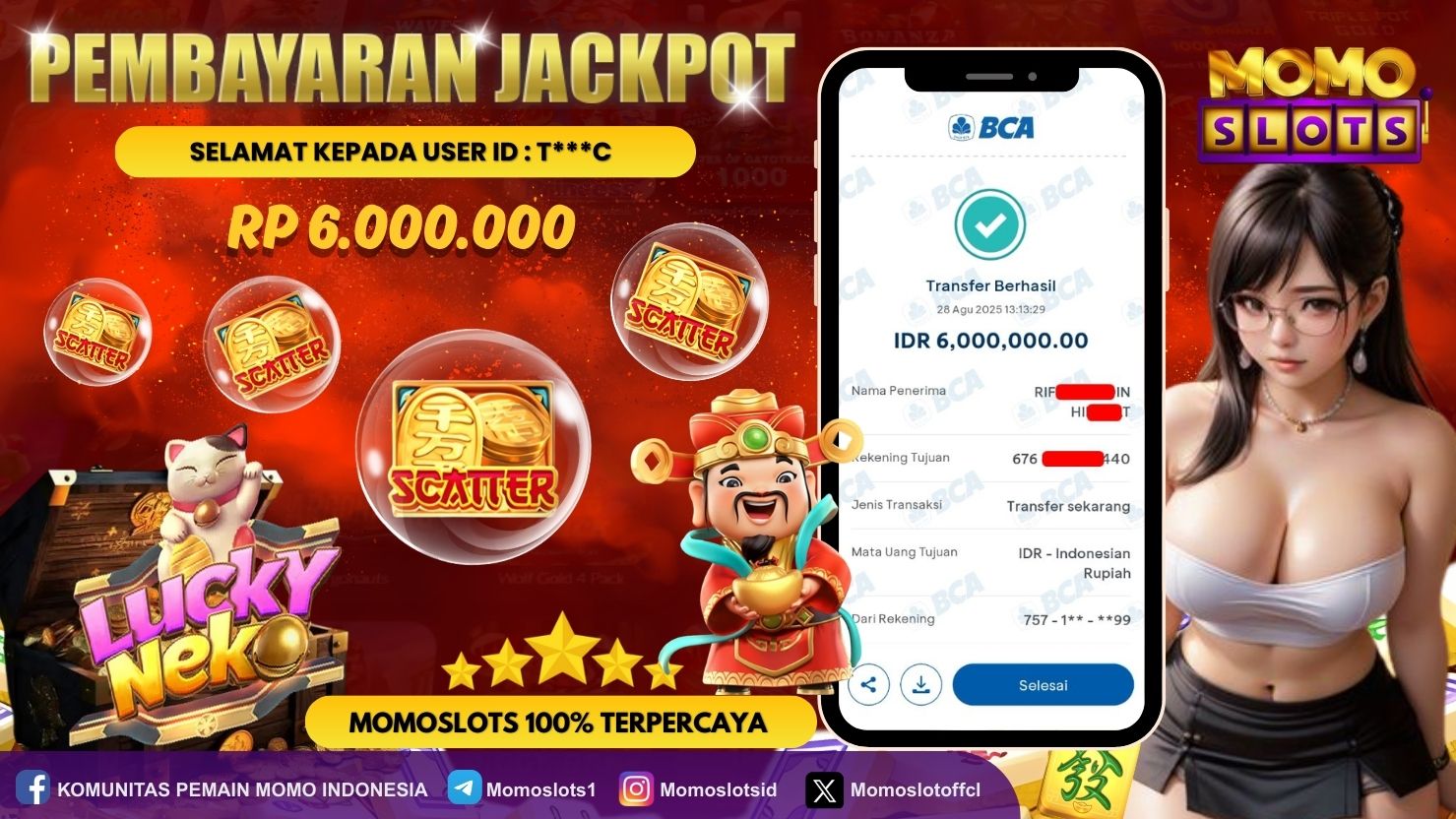 MOMOSLOTS JACKPOT SLOT LUCKY NEKO